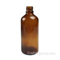 Bottiglie di contagocce in vetro rotondo ambra per olio essenziale